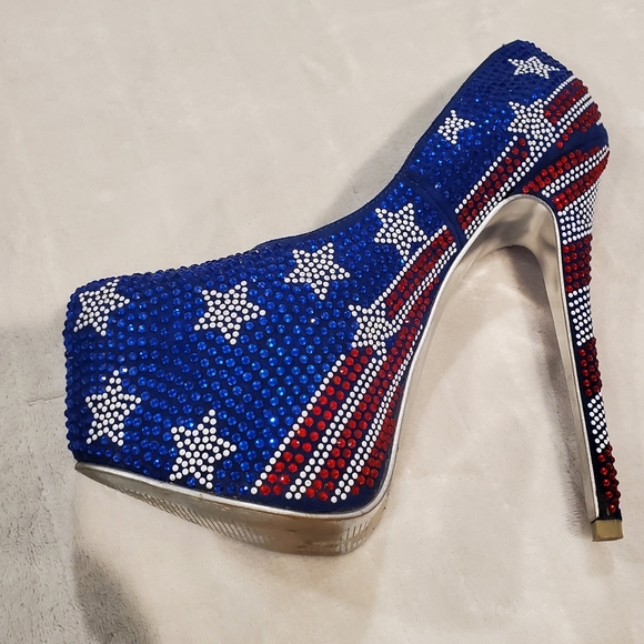 Absolutely Stunning 4th of July Stilettos Size 7.5 - Picture 7 of 9